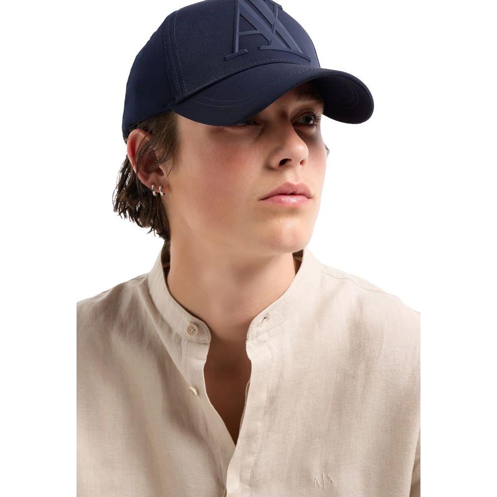 Armani Exchange Blue Polyester Hats & Cap Armani Exchange