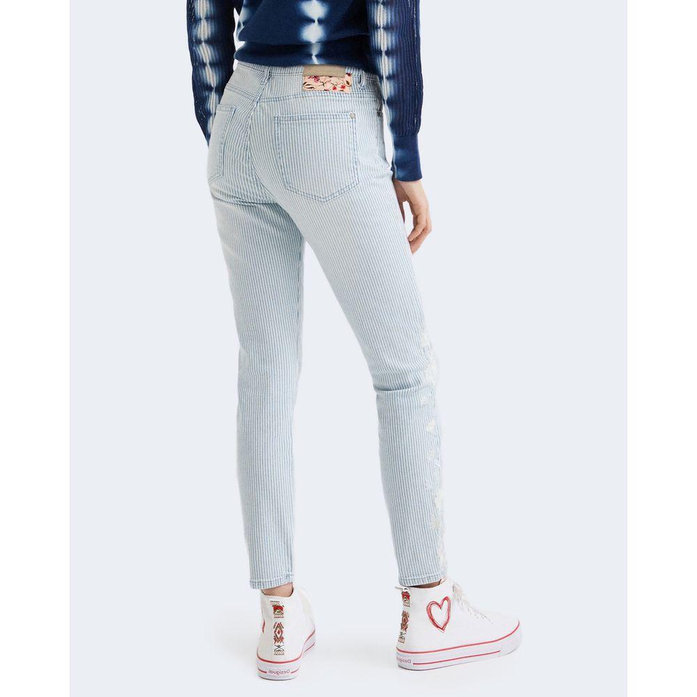 Desigual Light Blue Elastane Jeans & Pant Desigual