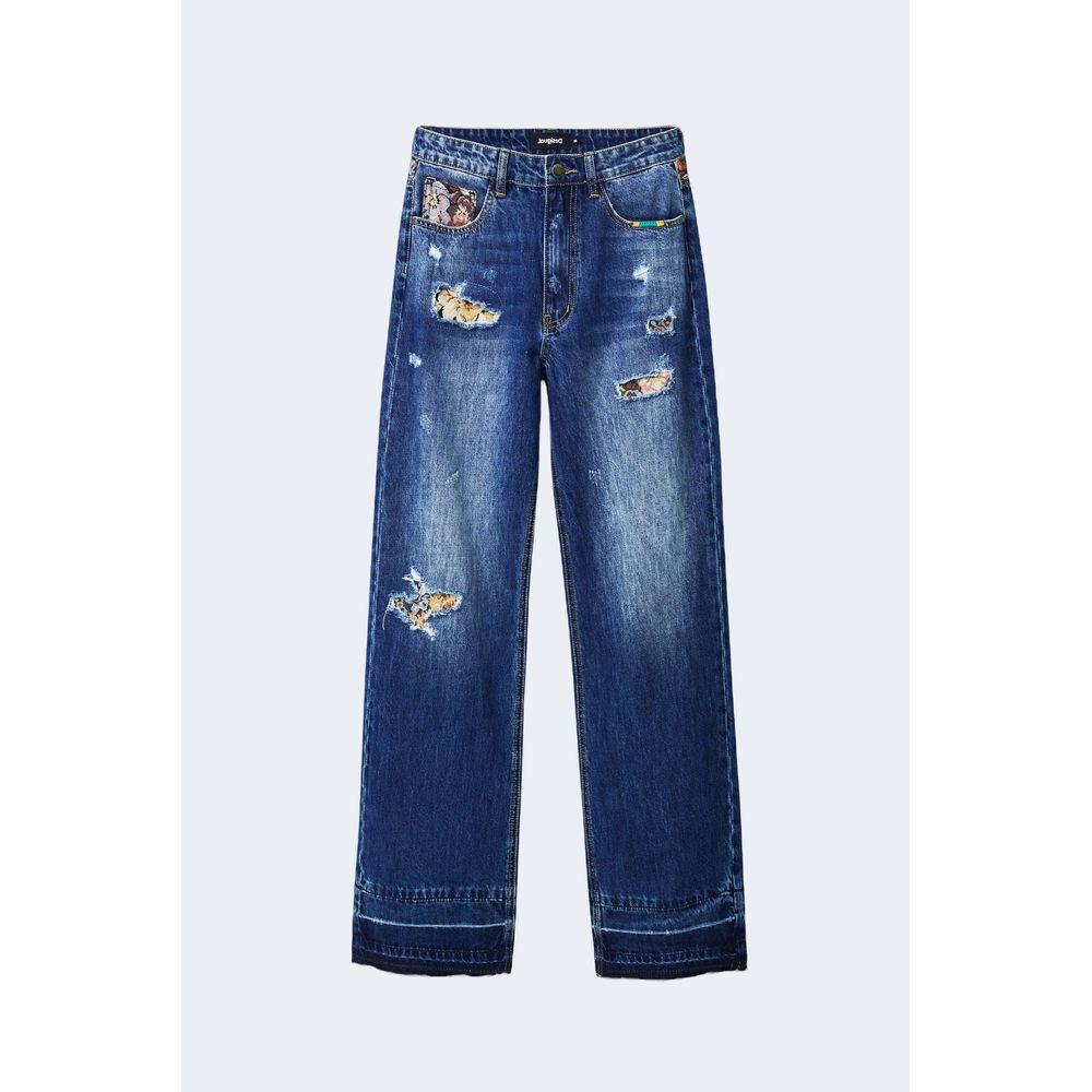 Desigual Blue Cotton Jeans & Pant Desigual