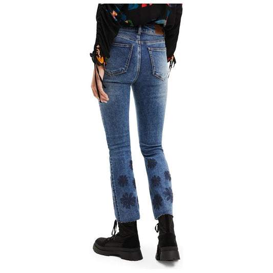 Desigual Blue Cotton Jeans & Pant Desigual