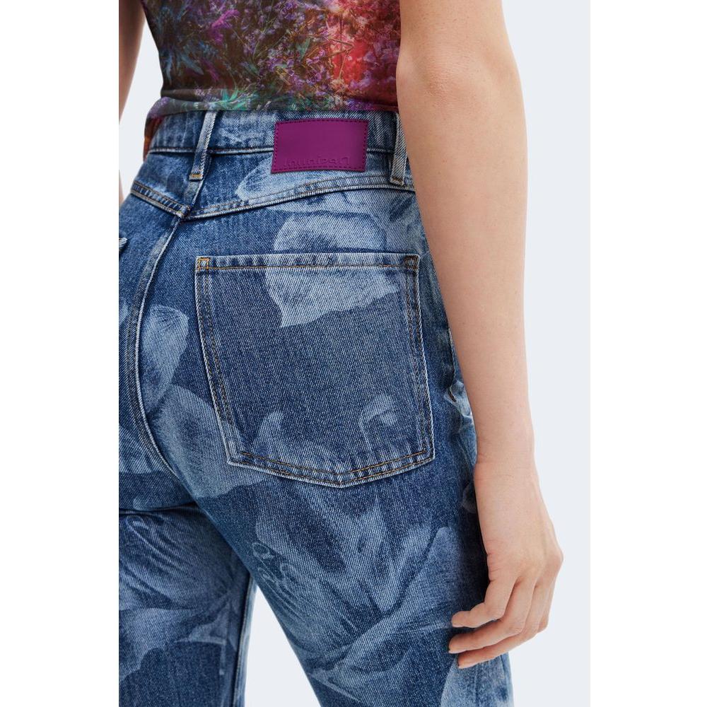 Desigual Blue Cotton Jeans & Pant Desigual