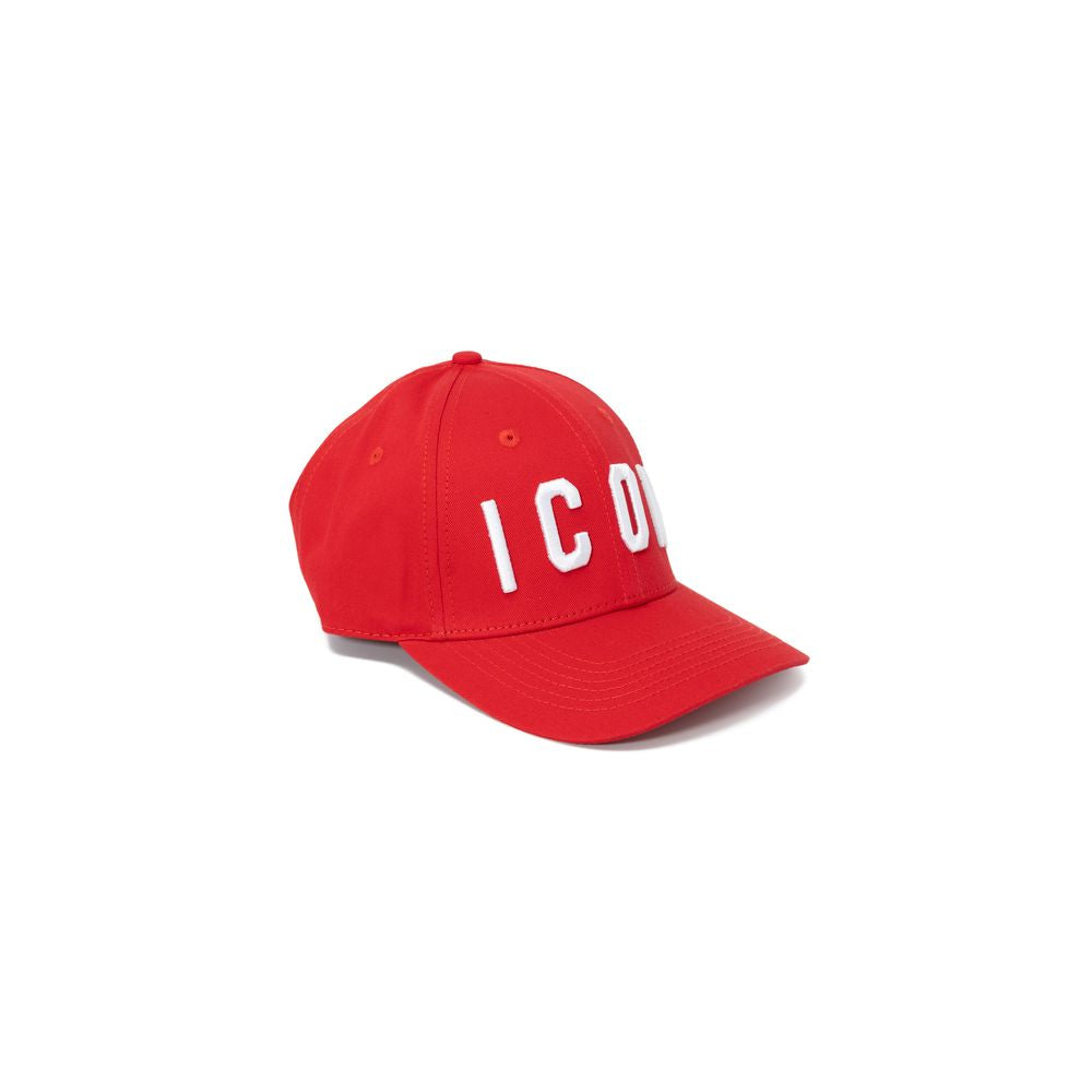 Icon Red Cotton Hats & Cap Icon