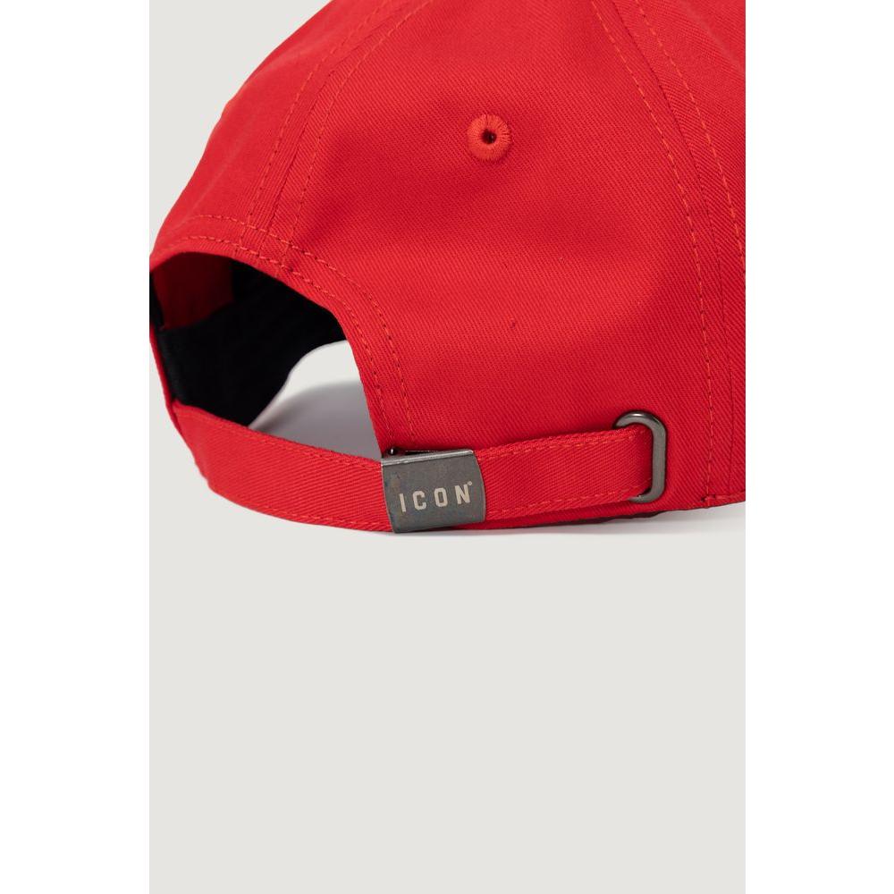 Icon Red Cotton Hats & Cap Icon