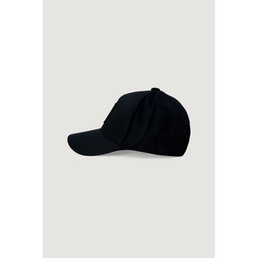 Armani Exchange Black Cotton Hats & Cap Armani Exchange