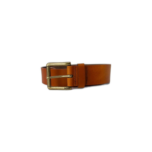 Hugo Boss Beige Leather Belt Hugo Boss Saddle Brown