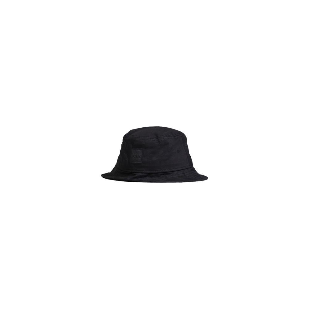 Hugo Boss Black Cotton Hat Hugo Boss