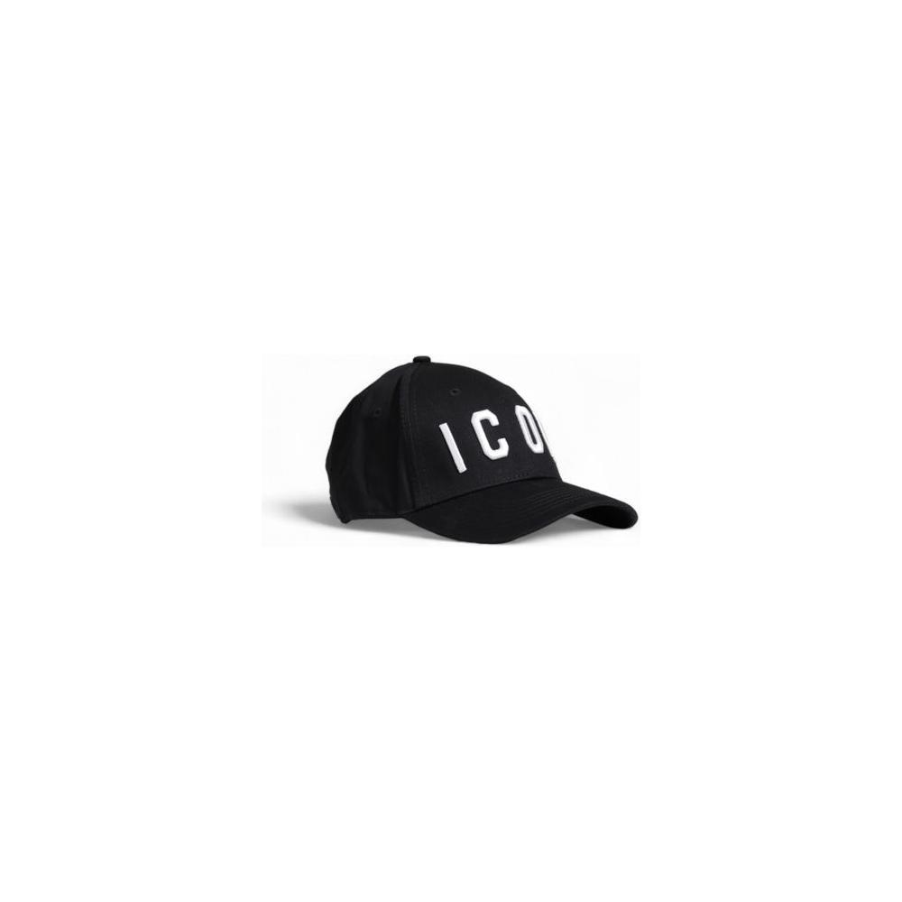 Icon Black Cotton Hats & Cap Icon