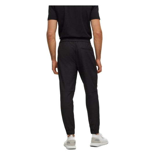 Hugo Boss Black Polyester Jeans & Pant Hugo Boss