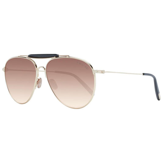 Tom Ford Gold Men Sunglasses Tom Ford Rosy Brown