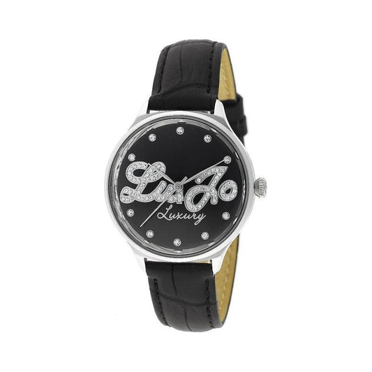 Liu Jo Black Leather Watch Liu Jo Light Gray