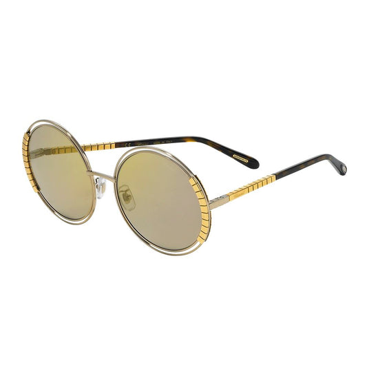 Chopard Gold Acetate Sunglasses Chopard Tan