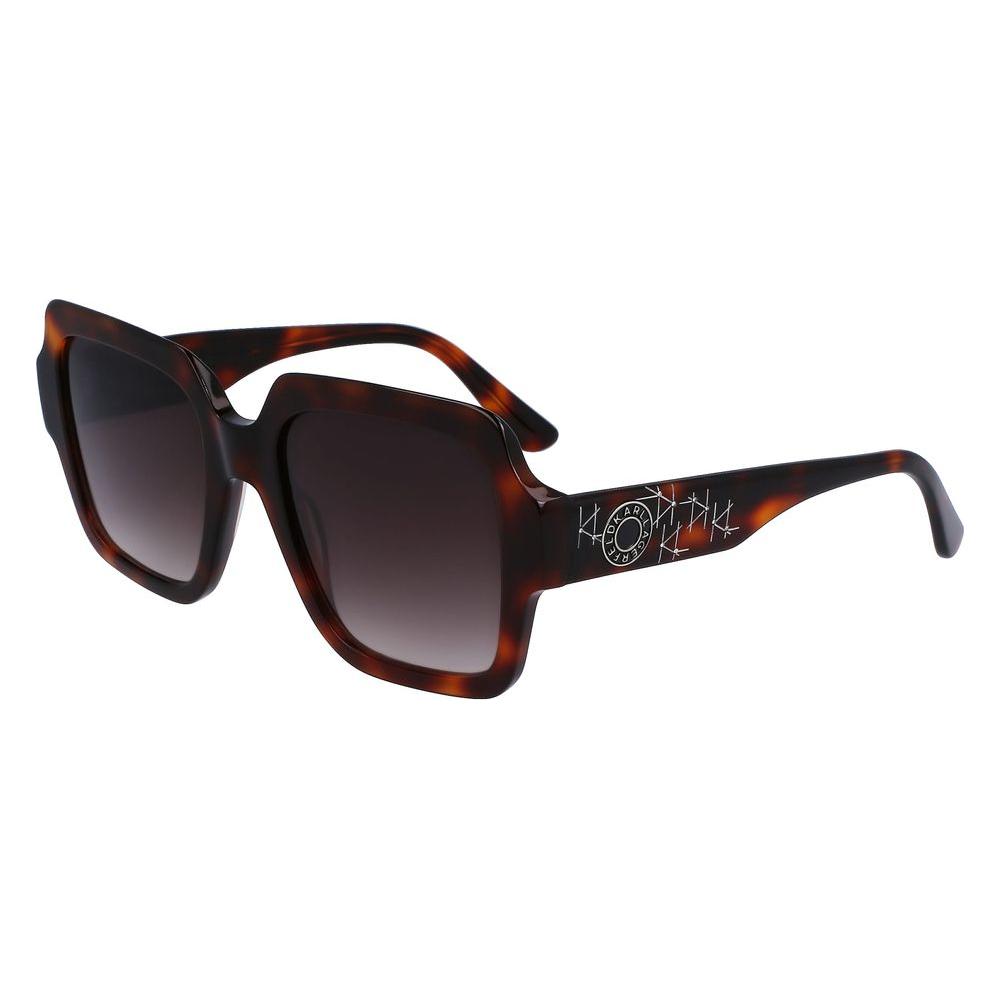 Karl Lagerfeld Brown Acetate Sunglasses Karl Lagerfeld