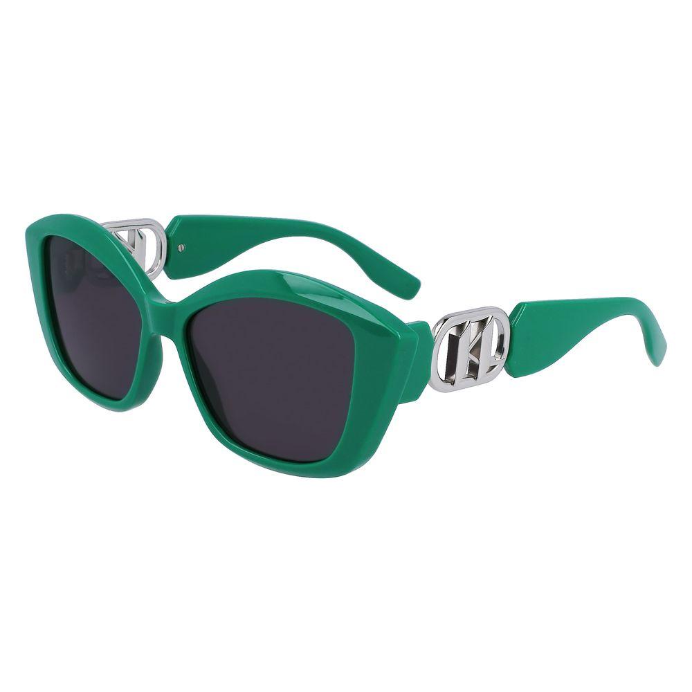 Karl Lagerfeld Green Injected Sunglasses Karl Lagerfeld Dark Slate Gray