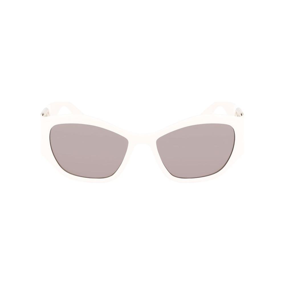 Karl Lagerfeld White Injected Sunglasses Karl Lagerfeld Dark Gray