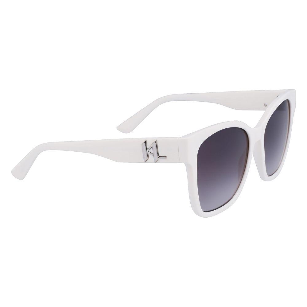 Karl Lagerfeld White Injected Sunglasses Karl Lagerfeld Dim Gray