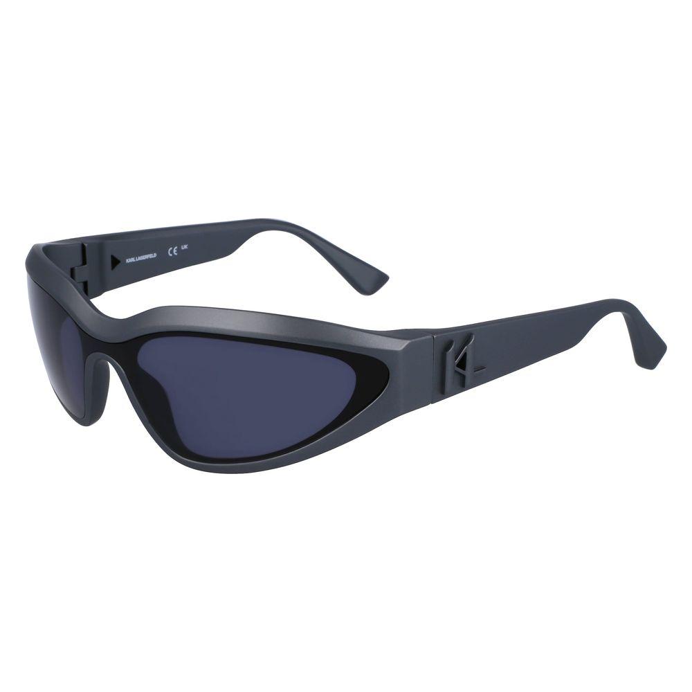 Karl Lagerfeld Gray Injected Sunglasses Karl Lagerfeld Dark Slate Gray