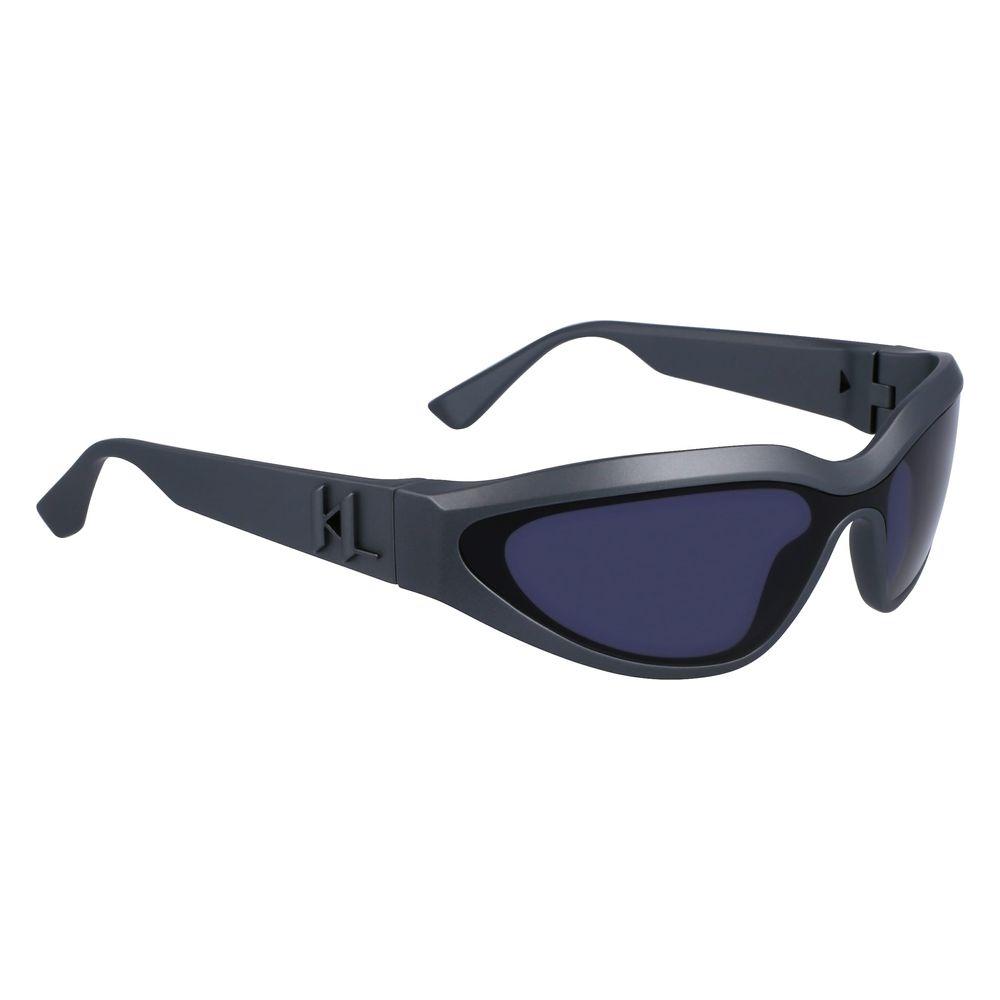 Karl Lagerfeld Gray Injected Sunglasses Karl Lagerfeld Dark Slate Gray