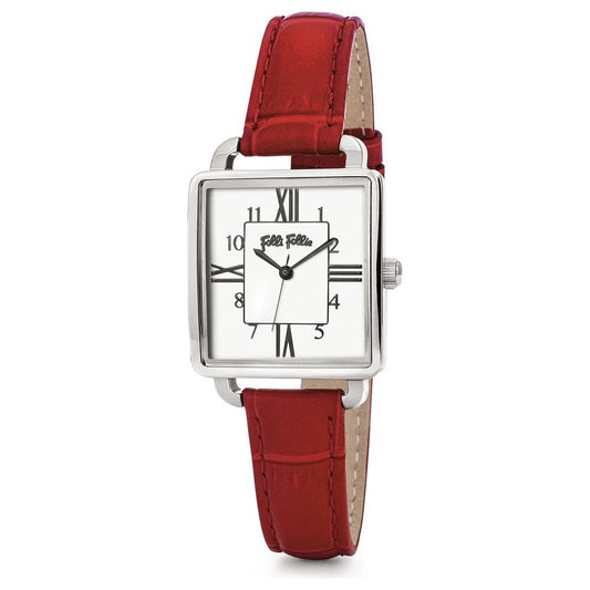 Folli Follie Red Leather Watch Folli Follie Brown