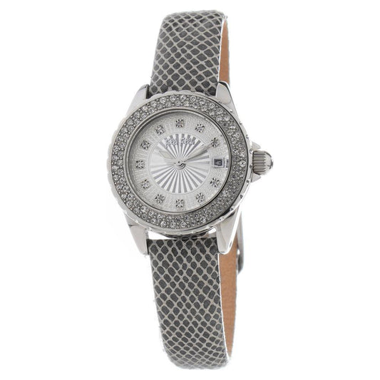 Folli Follie Gray Leather Watch Folli Follie Light Slate Gray