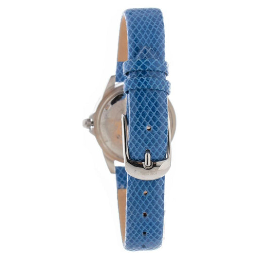 Folli Follie Blue Leather Watch Folli Follie Steel Blue