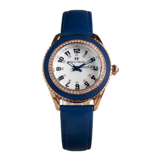 Folli Follie Blue Leather Watch Folli Follie Gray