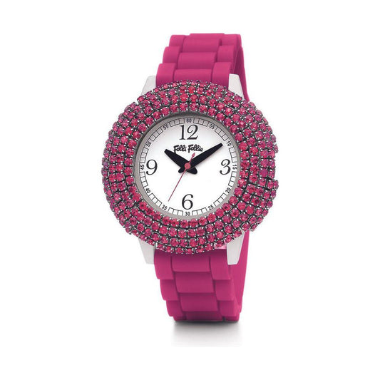 Folli Follie Multicolor Silicone Watch Folli Follie Maroon