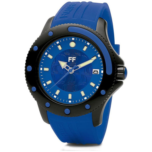 Folli Follie Blue Silicone Watch Folli Follie Dark Slate Blue