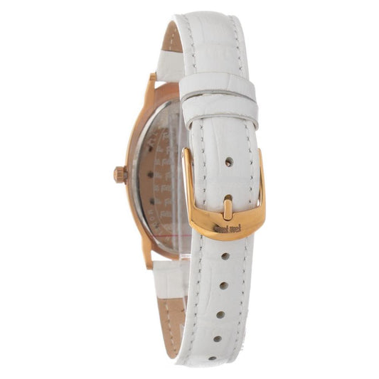 Folli Follie White Leather Watch Folli Follie Light Gray