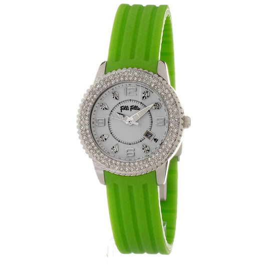 Folli Follie Green Silicone Watch Folli Follie Olive Drab