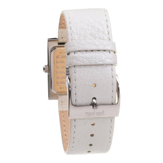 Folli Follie Gray Leather Watch Folli Follie Light Gray