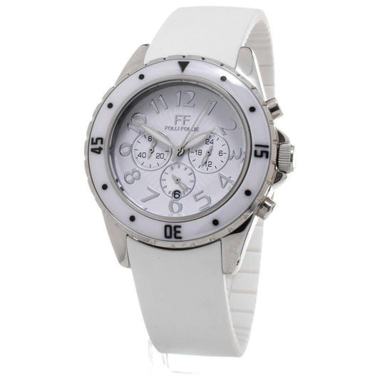 Folli Follie White Silicone Watch Folli Follie Gray