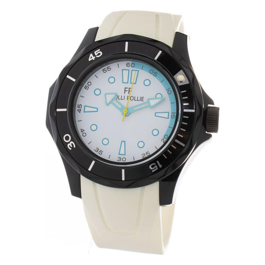 Folli Follie White Silicone Watch Folli Follie Dark Slate Gray