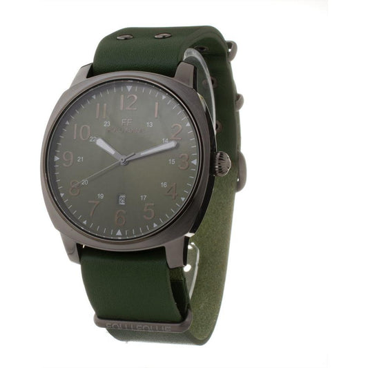 Folli Follie Green Leather Watch Folli Follie Dark Slate Gray