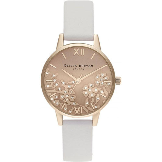 Olivia Burton White Synthetic Leather Watch Olivia Burton