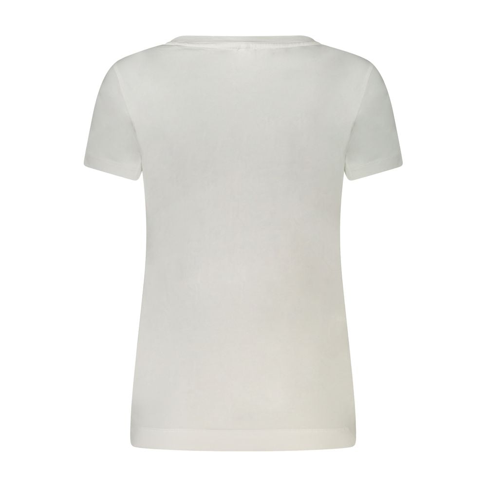 Guess Jeans White Cotton Tops & T-Shirt Guess Jeans