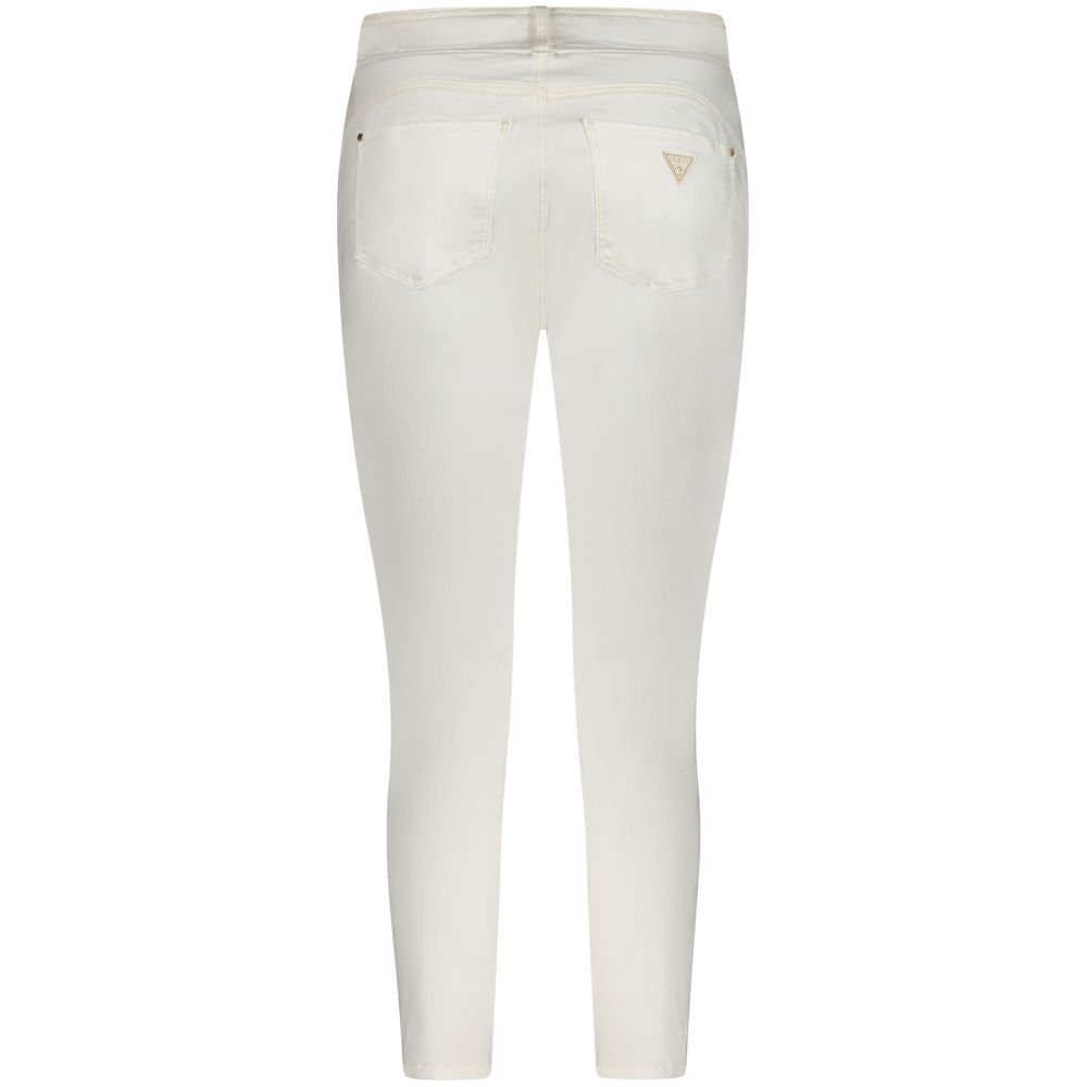 Guess Jeans White Cotton Jeans & Pant Guess Jeans