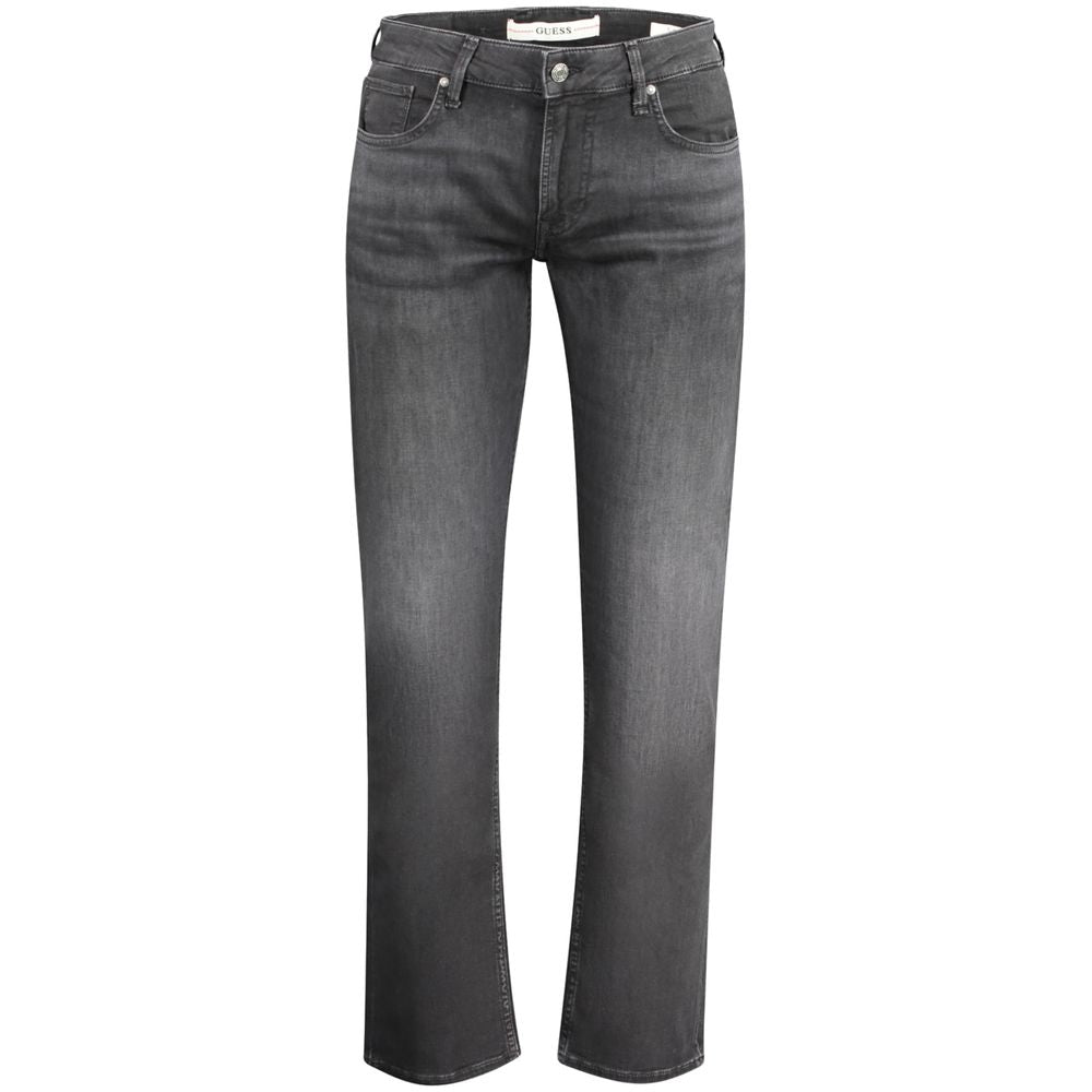 Guess Jeans Black Cotton Jeans & Pant Guess Jeans