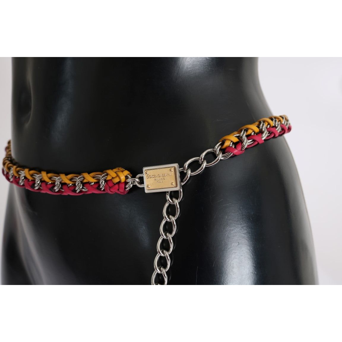 Dolce & Gabbana Elegant Multicolor Crystal-Embellished Belt Belt Dolce & Gabbana