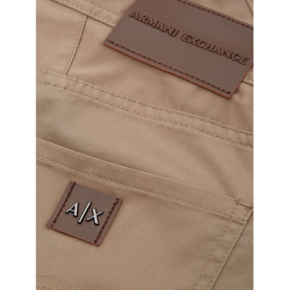 Armani Exchange Brown Cotton Jeans & Pant Armani Exchange