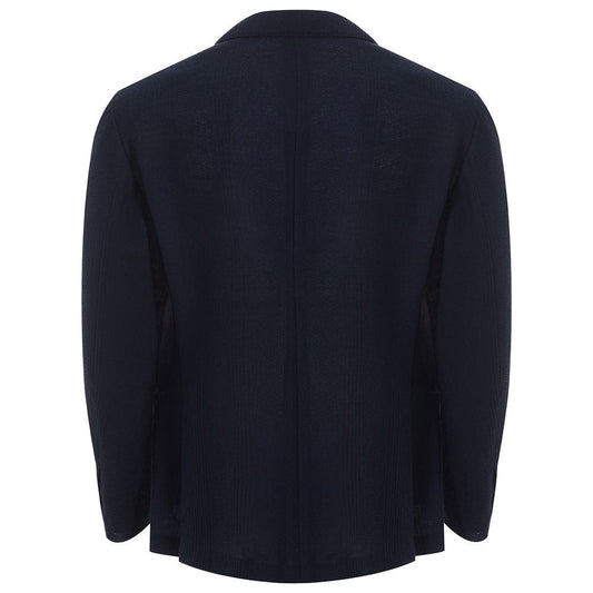 Lardini Blue Cotton Jacket Lardini