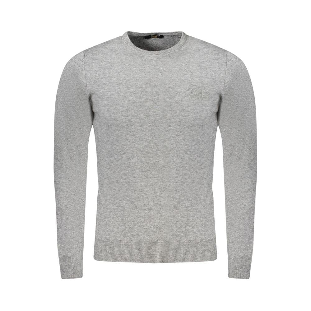 Cavalli Class Gray Polyester Sweater Cavalli Class