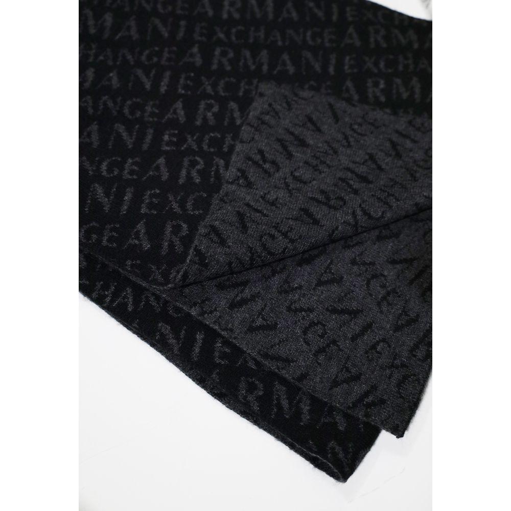 Armani Exchange Gray Polyamide Scarf Armani Exchange