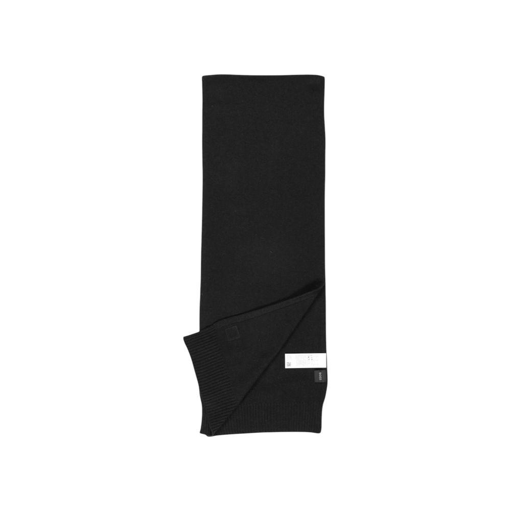 Hugo Boss Black Wool Scarf Hugo Boss