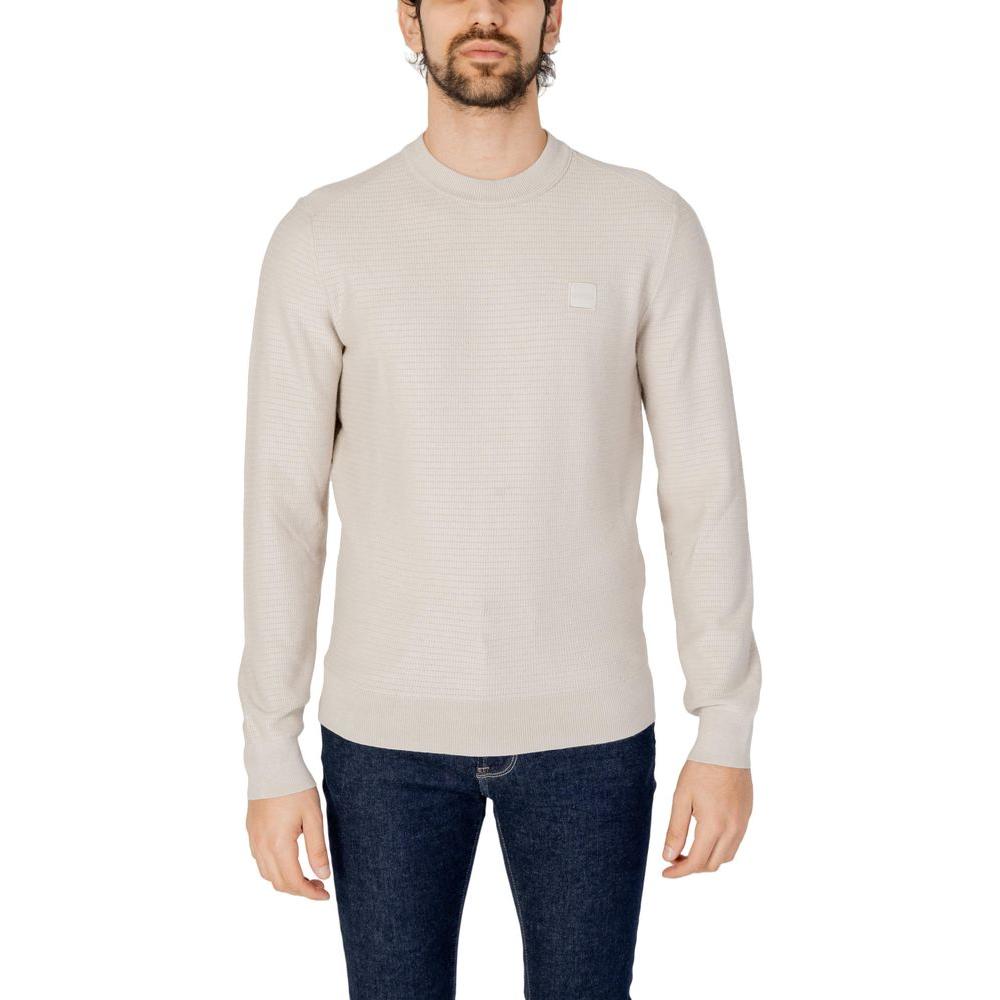 Hugo Boss Beige Cotton T-Shirt Hugo Boss