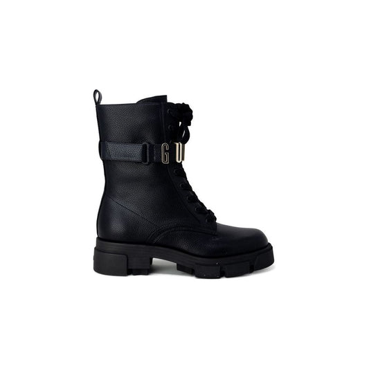 Guess Black Leather Leather Boot Guess