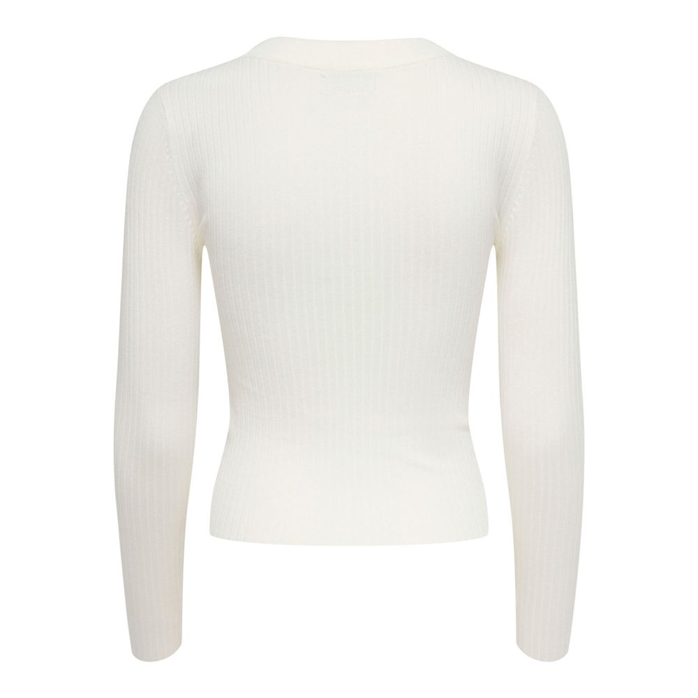 Jacqueline De Yong White Viscose Tops & T-Shirt Jacqueline De Yong