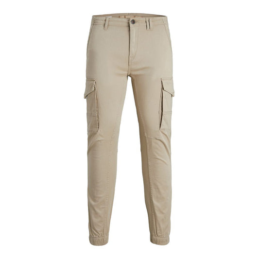 Jack Jones Beige Cotton Jeans & Pant Jack Jones