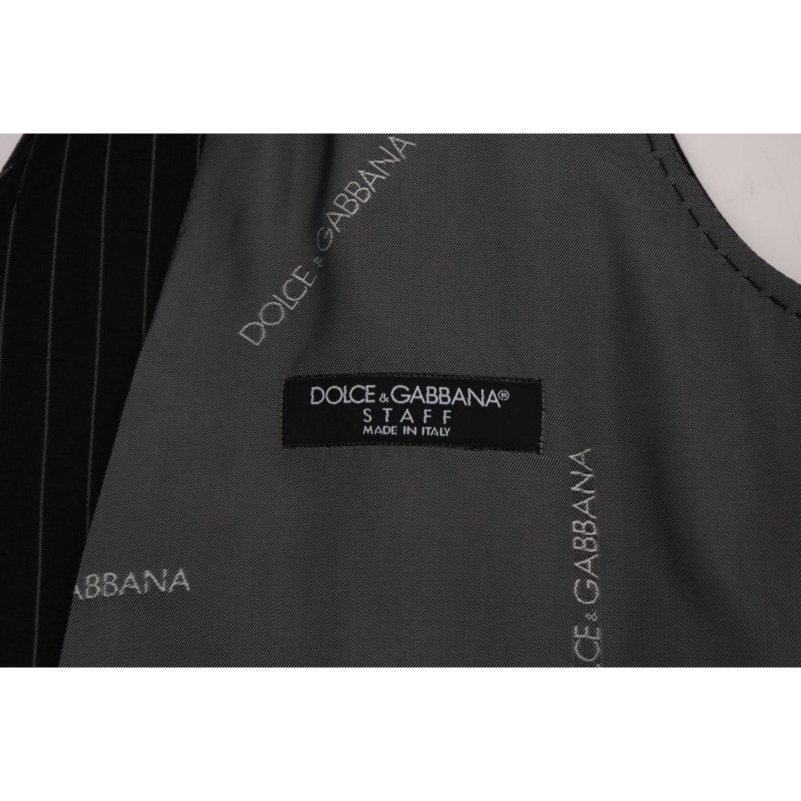 Dolce & Gabbana Sleek Striped Waistcoat Vest Dolce & Gabbana