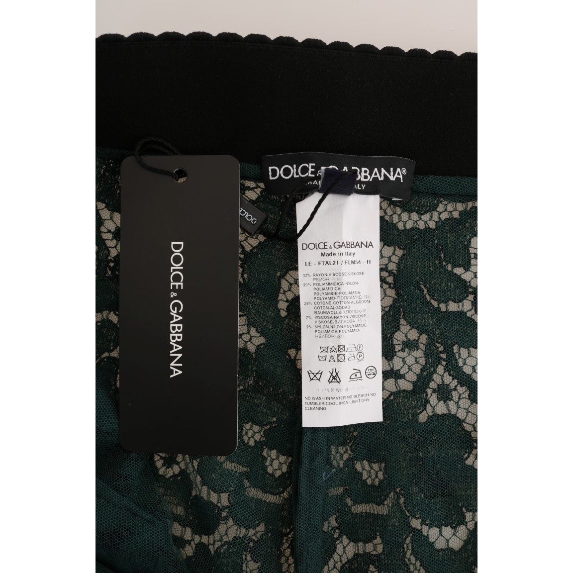 Dolce & Gabbana High Waist Floral Lace Slim Trousers Dolce & Gabbana