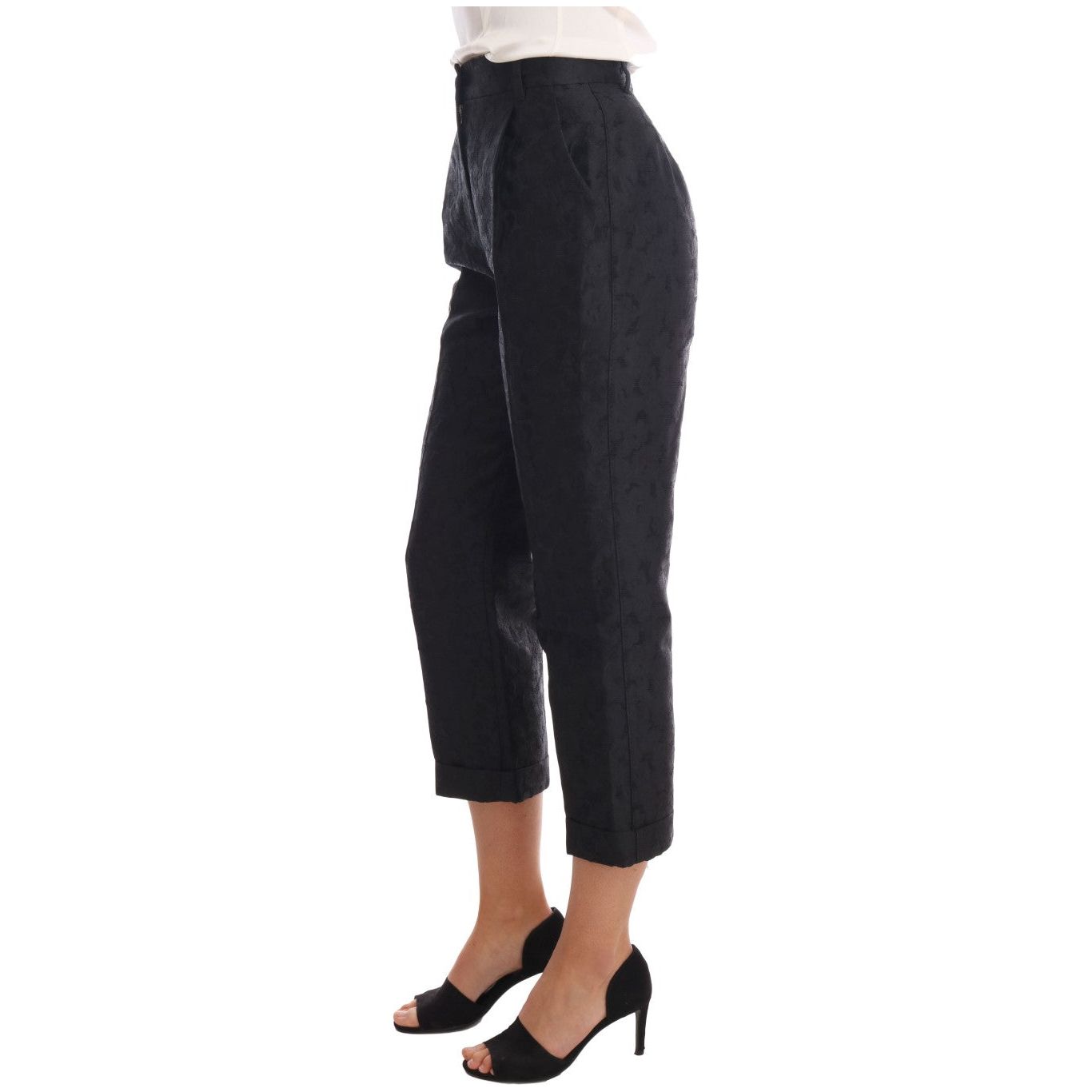 Dolce & Gabbana Elegant High Waist Capri Dress Pants Jeans & Pants Dolce & Gabbana